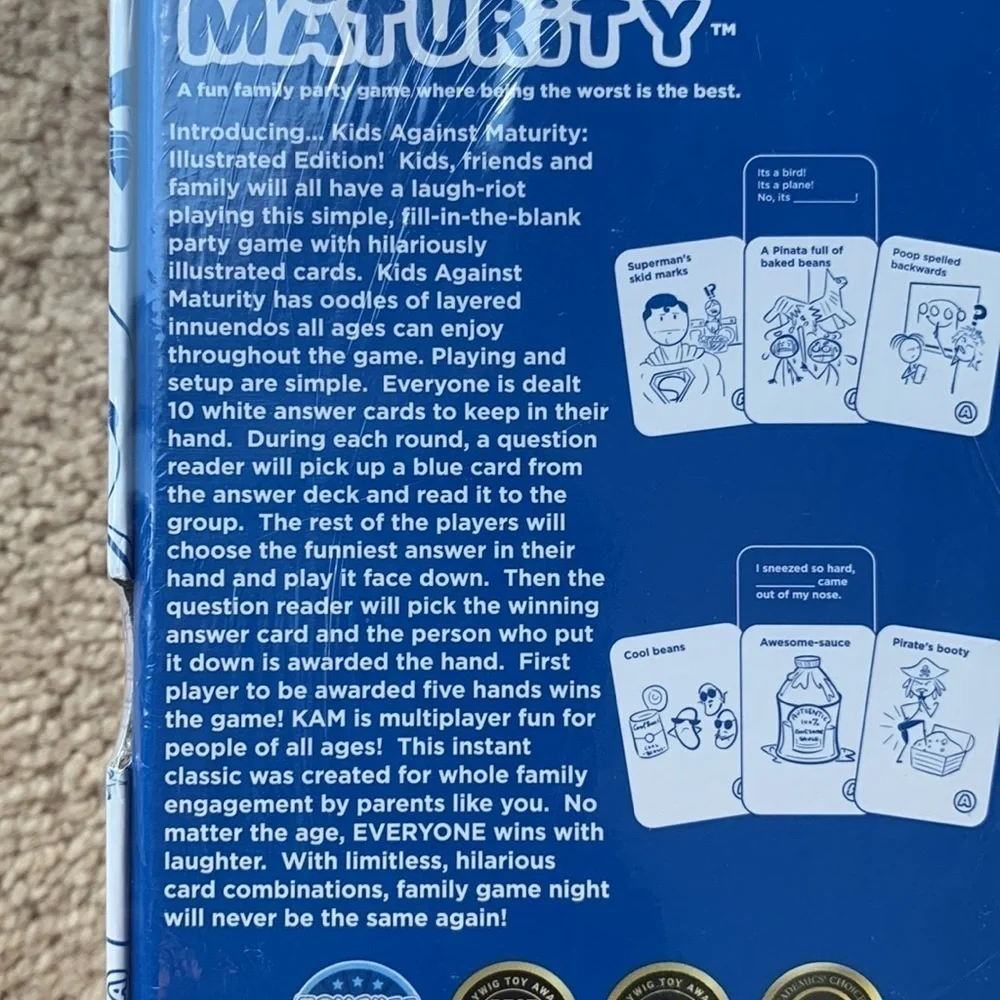Kids against maturity game